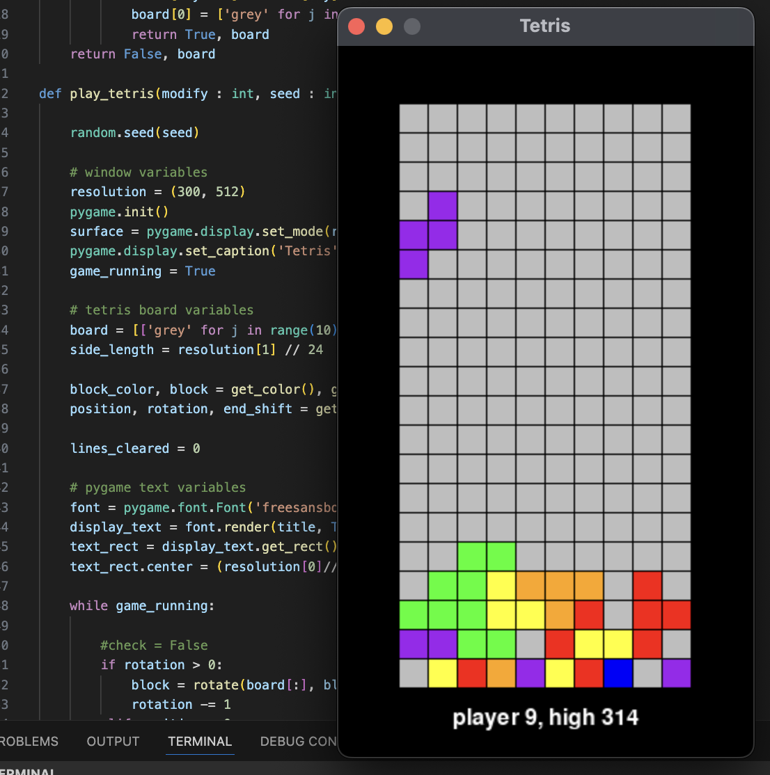 Tetris ML