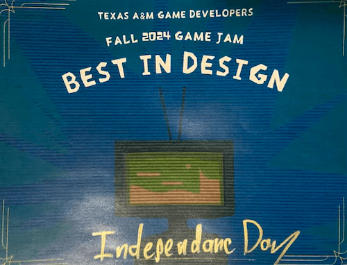Fall 2024 Best in Game Design Award